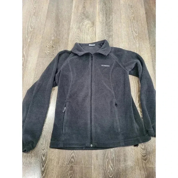 Columbia black fleece‎ jacket size med #2 - Picture 1 of 3